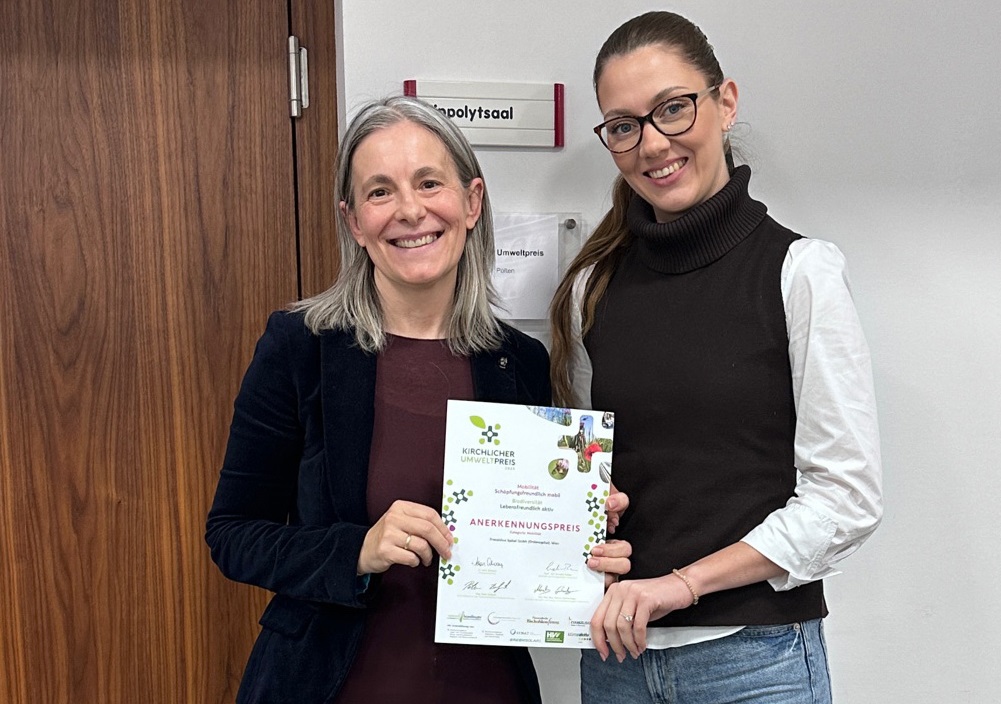 Titelbild für: Auszeichnung für nachhaltige Mobilität im Franziskus Spital